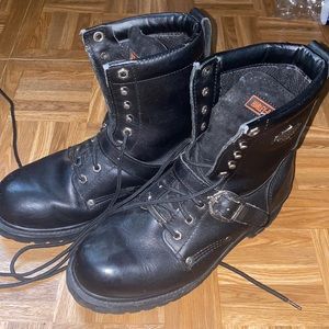 size 9 mens authentic harley davidson boots